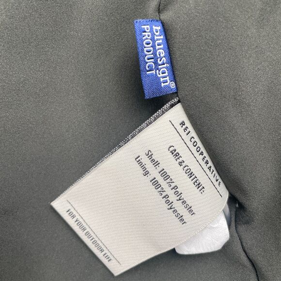 REI Where To Long Coat Womens M Fleece Gray Button Front Notch Collar Car Coat - Picture 9 of 10